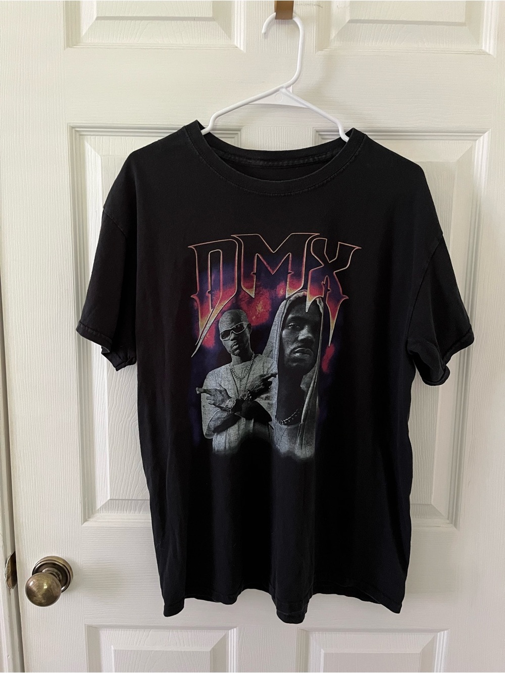 DMX Black Graphic Short Sleeve Tee with Bold Front Print